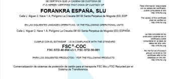 Certificato FSC