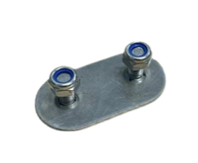 PIASTRA PER TENSIONATORE DI TELONI 28,2 MM